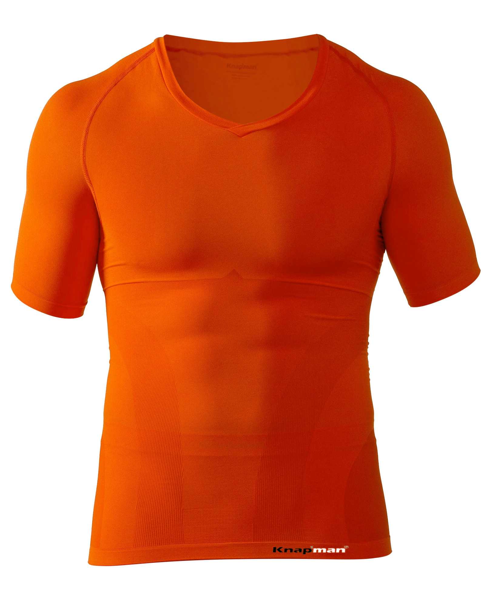 Bliksem sticker Boekhouder Shapewear | Online Shop | Knap'man Corrigerend Shirt V-hals UltraThin Oranje