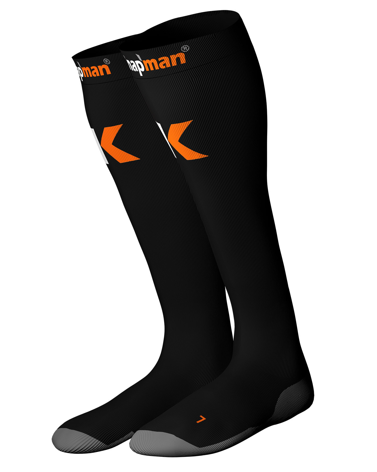 Knap'man Compressiekousen Zwart
