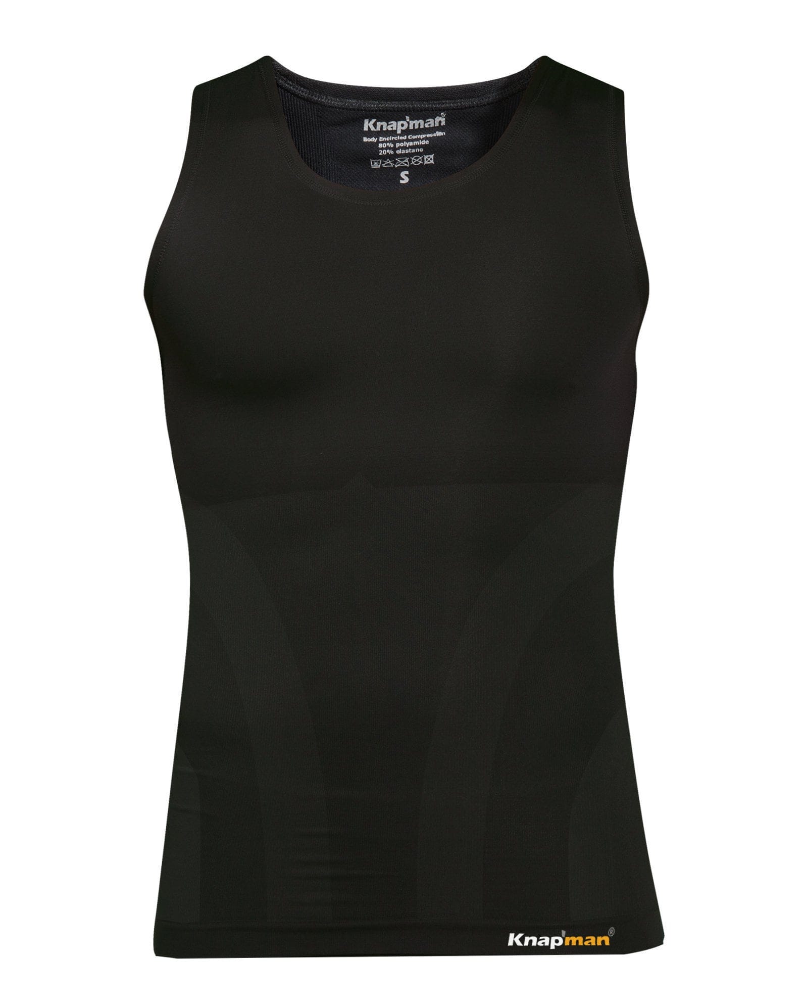 Knap'man Compressie Tanktop Zwart