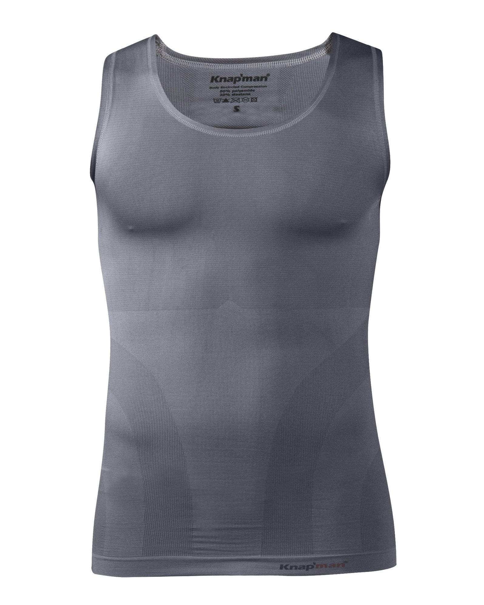 Knap'man Compressie Tanktop Grijs