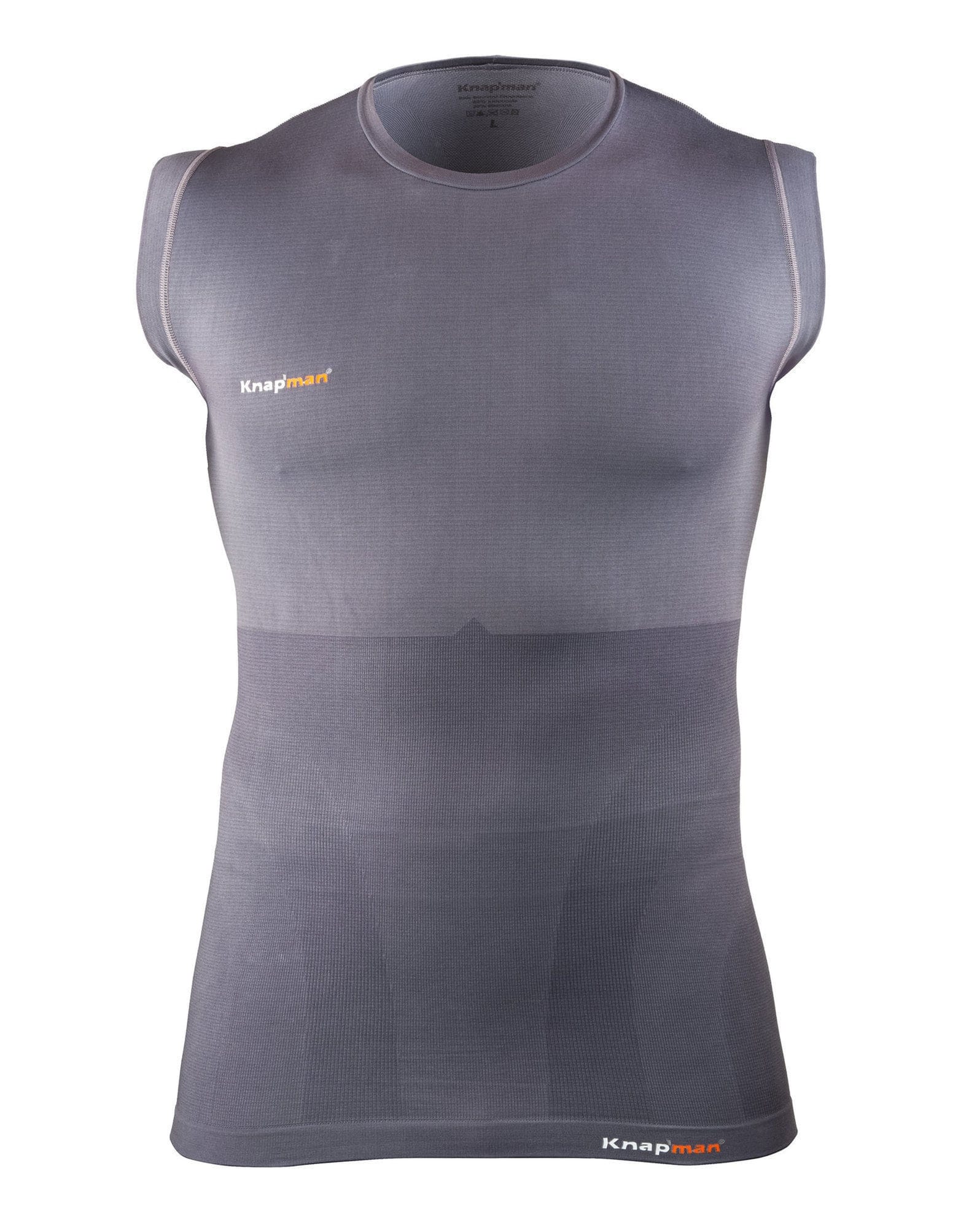 Knap'man Compressieshirt Sleeveless Grijs