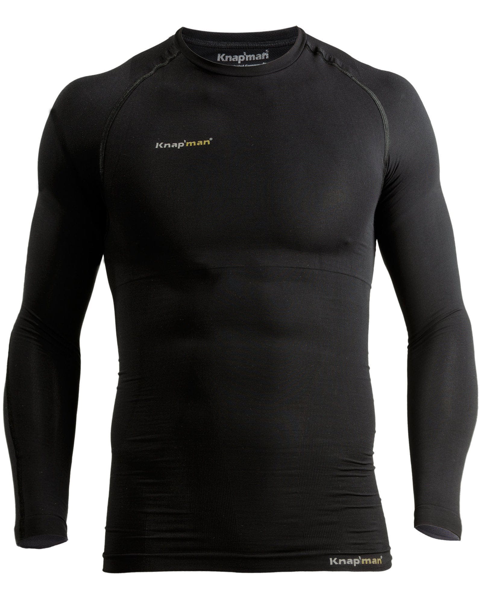Knap'man Compressieshirt Thermisch Lange Mouwen Zwart