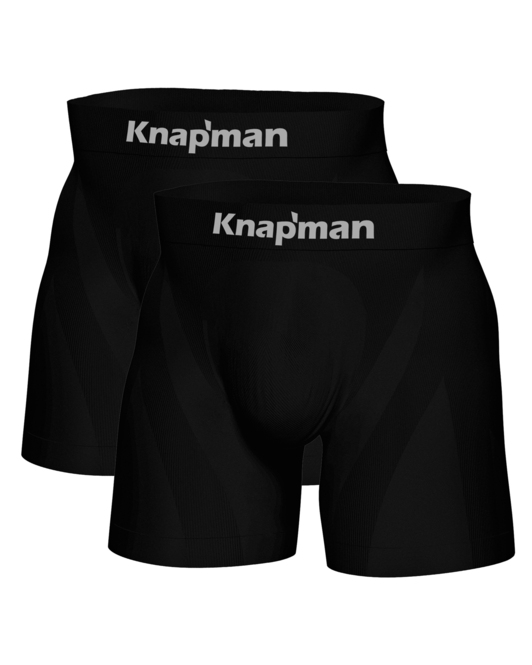 Knapman Ultimate Comfort Boxershort 3.0 Zwart | Twopack