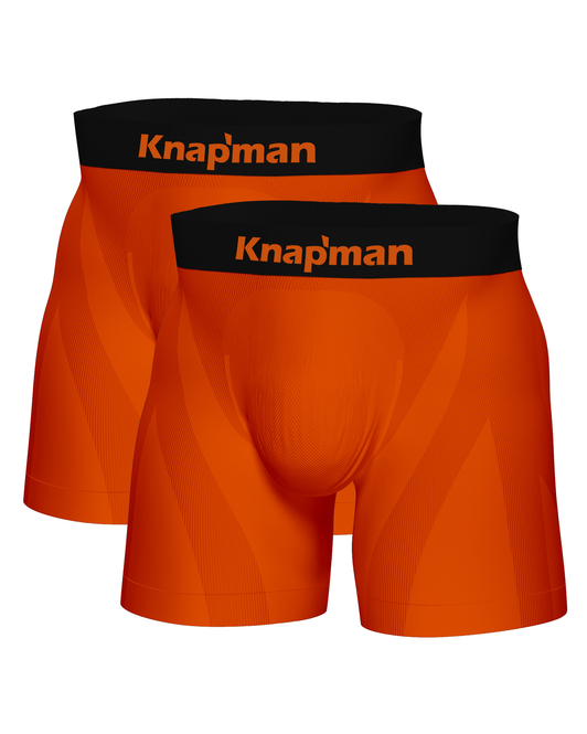 Knapman Ultimate Comfort Boxershort 3.0 Oranje | Twopack