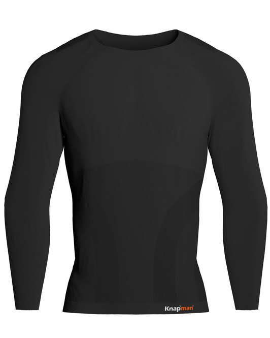 Knap'man Pro Performance Baselayer Shirt Long Sleeve Zwart