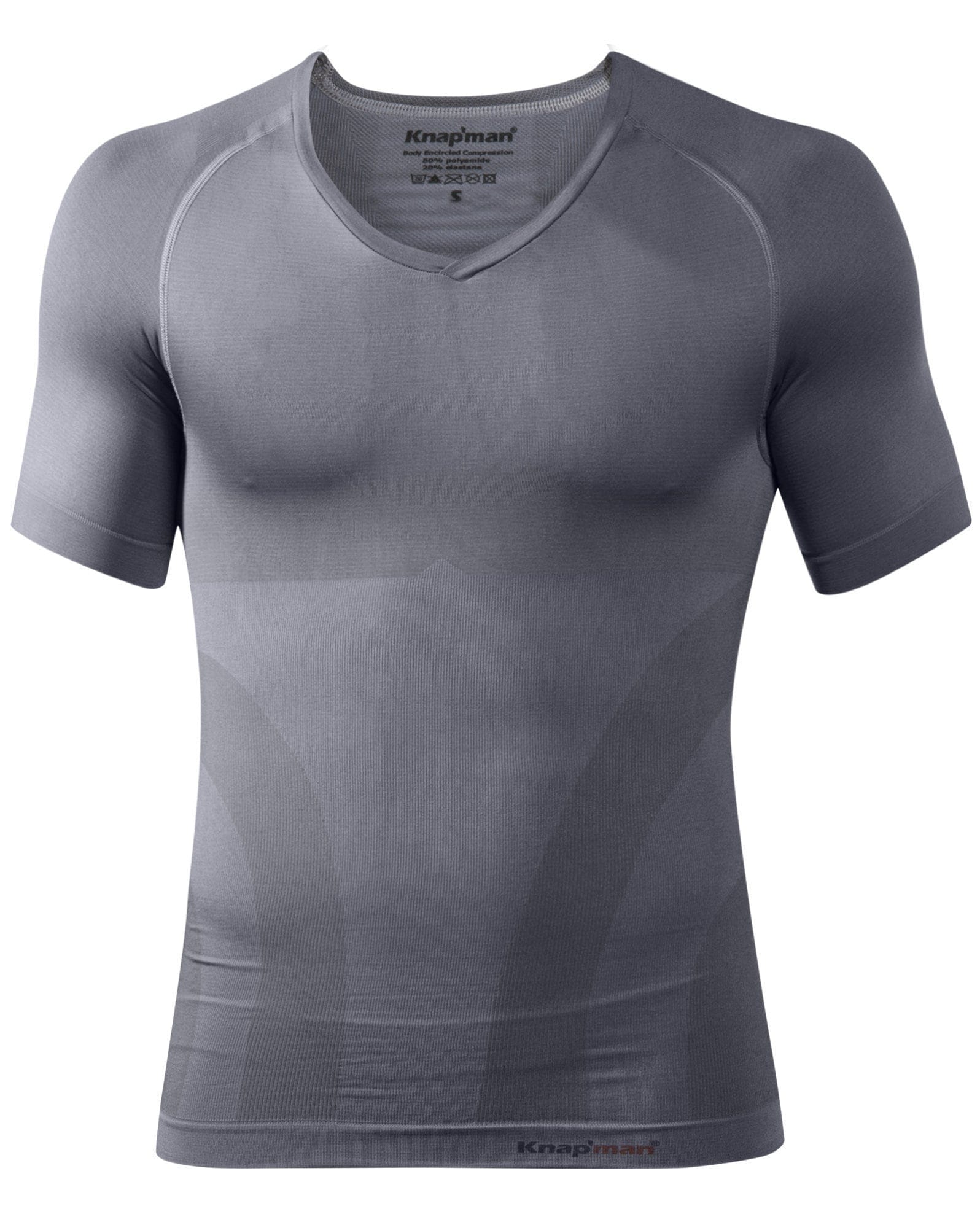 Knap'man Corrigerend Shirt V-hals Grijs