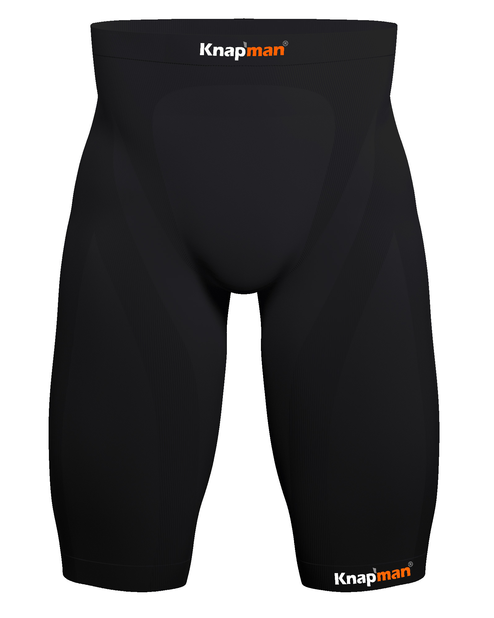 Knap'man Corrigerende Boxershort Lang Zwart